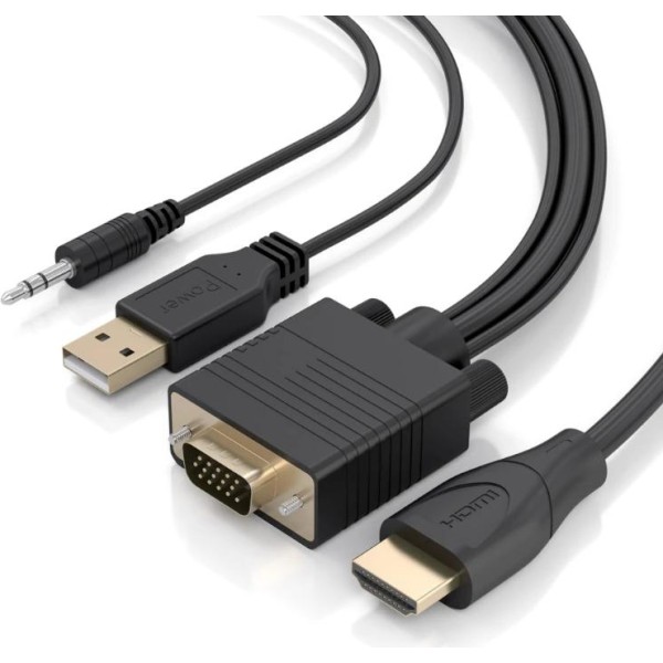 Aisens cable conversor svga y audio a hdmi 2m
